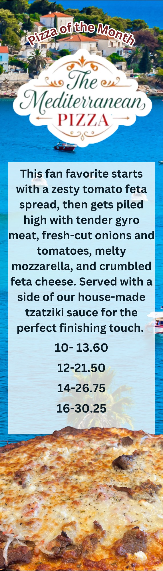 Mediterranean Pizza of the Month